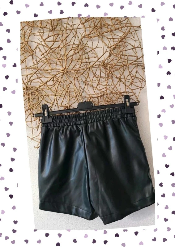 Short de similicuero negro – Chic y moderno - Nunca usado - S, M o L – photo 3